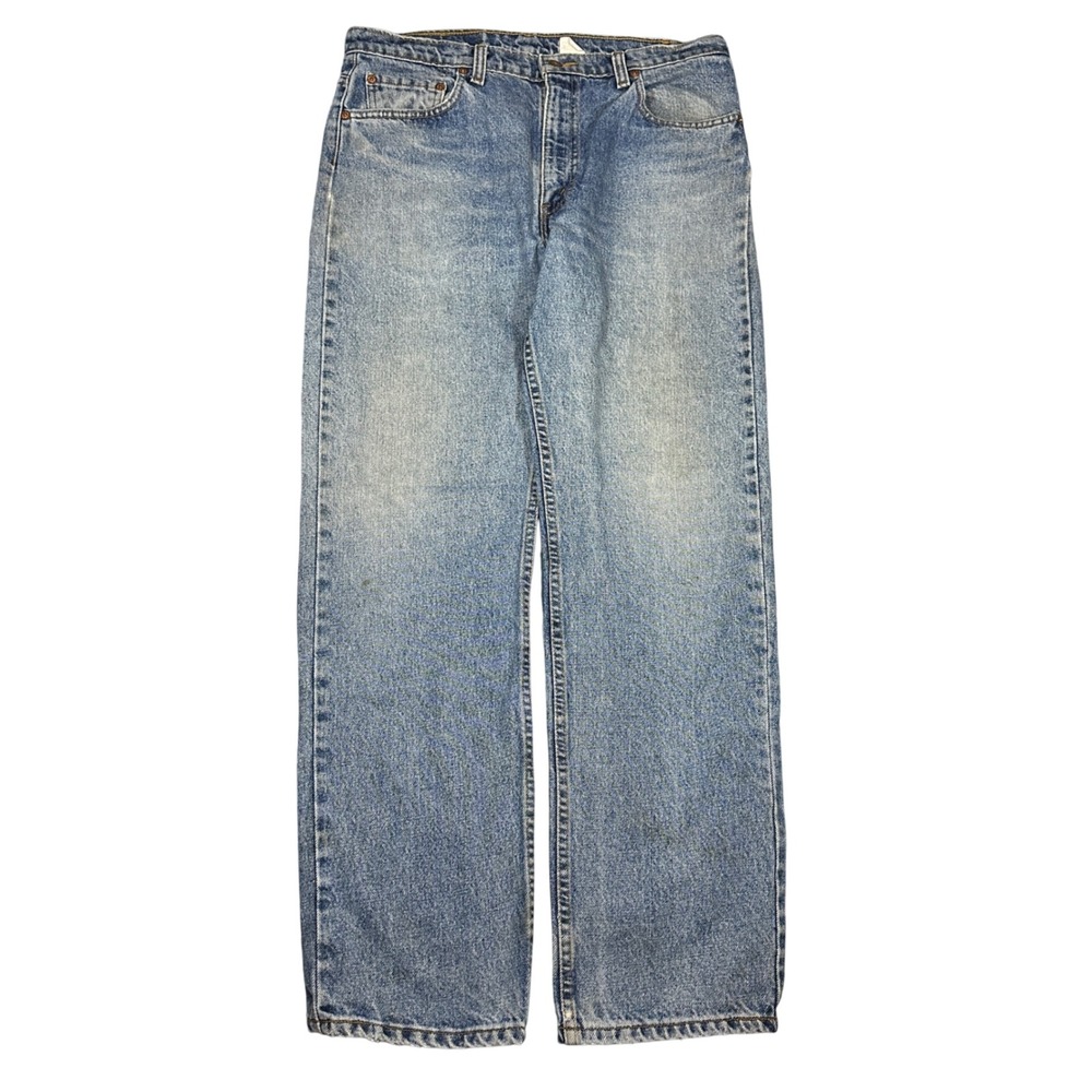 Vintage Levi's 505 Mens Light Wash Straight Leg Jeans‎ Made in Canada *33x30.5